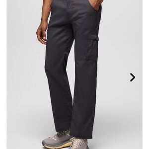 Men’s Prana Stretch Zion Cargo Pants in Color Shadow Size 38x32
